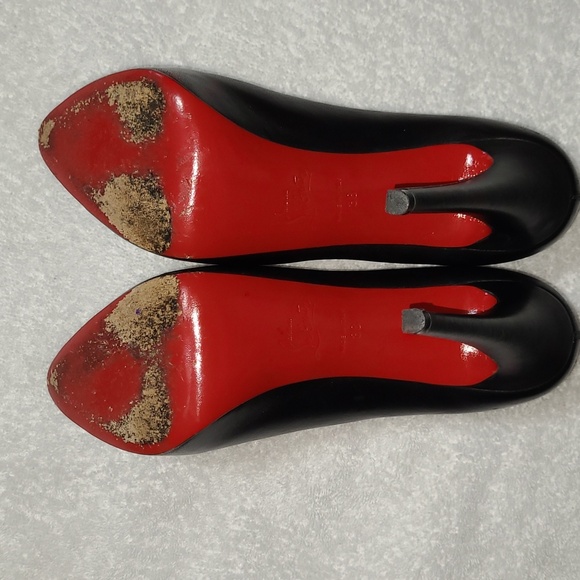 Christian Louboutin Black Nappa Leather Miss Clichy Pumps Size 38 - Picture 8 of 13